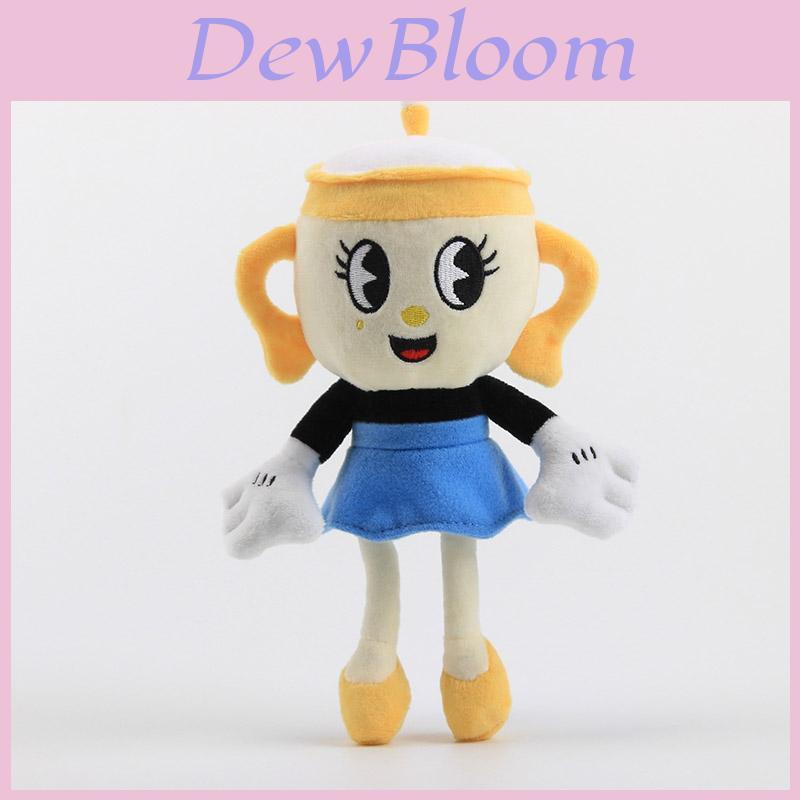 Adorable 9 Inch Cuphead Game Ms. Chalice Plush Figure Soft Stuffed Doll For Kids Gift