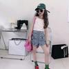 Girls' Denim Shorts Summer Drawstring Thin Children's Shorts