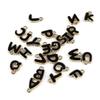 26pcs/lot 8mm Letter Charms Bulk Enamel Charms For Jewelry Making Alphabet Initial Letter Pendant For DIY Bracelet Necklace