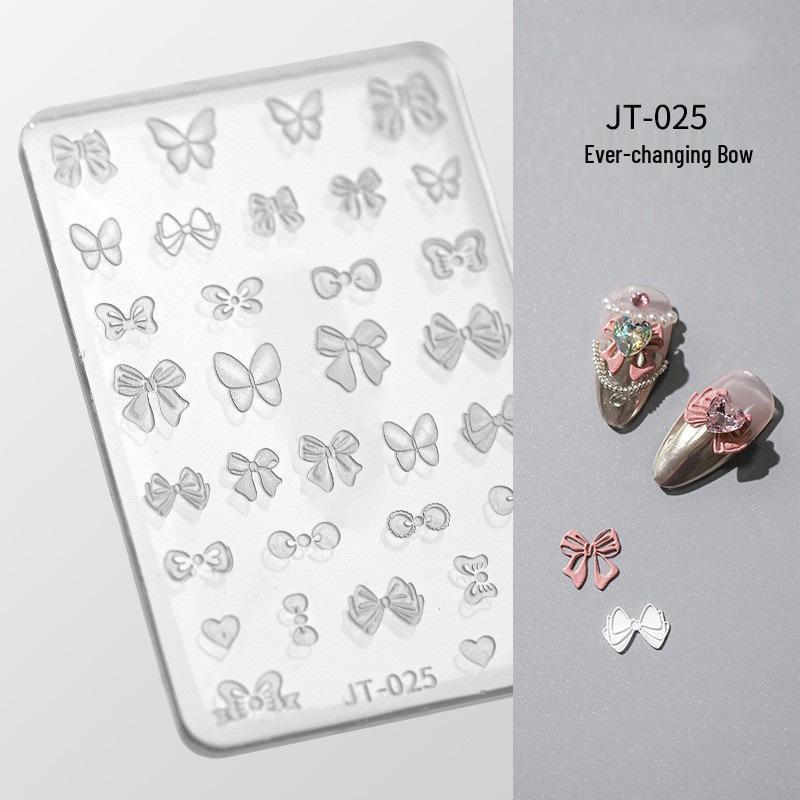 

Эксклюзивная 3D силиконовая форма для карвинга для нейл-арта - Снежинка, Кружево, Богемный, Дизайн с бабочками