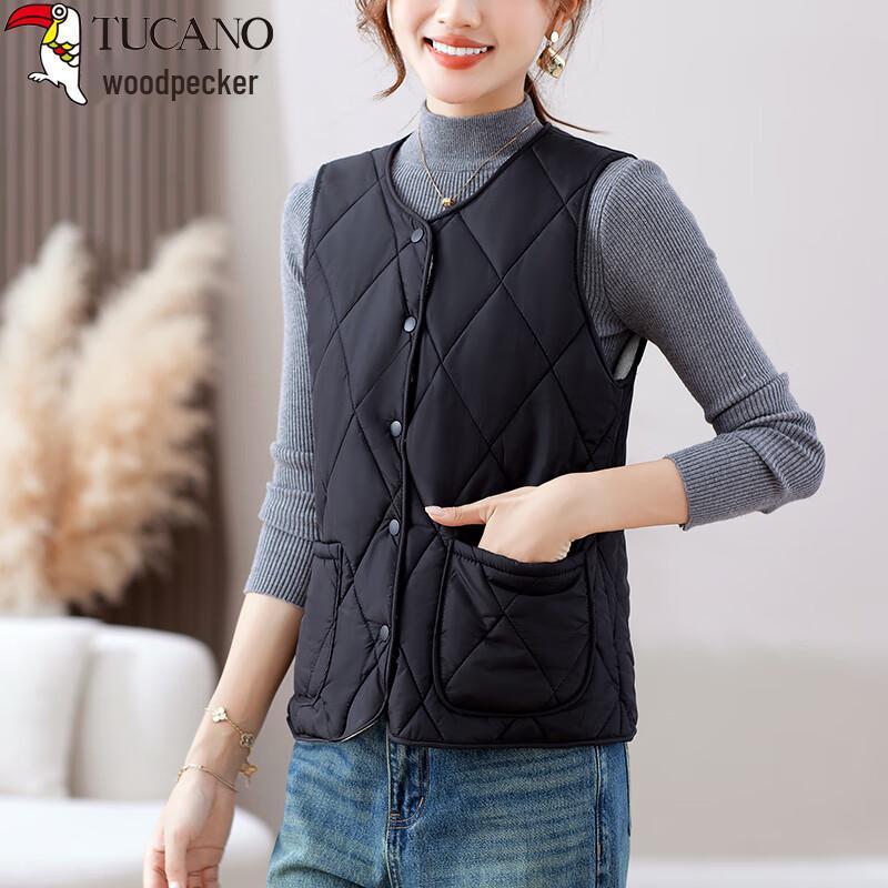 Specht Damen Leichte Slim-Fit Rundhals Gepolsterte Weste