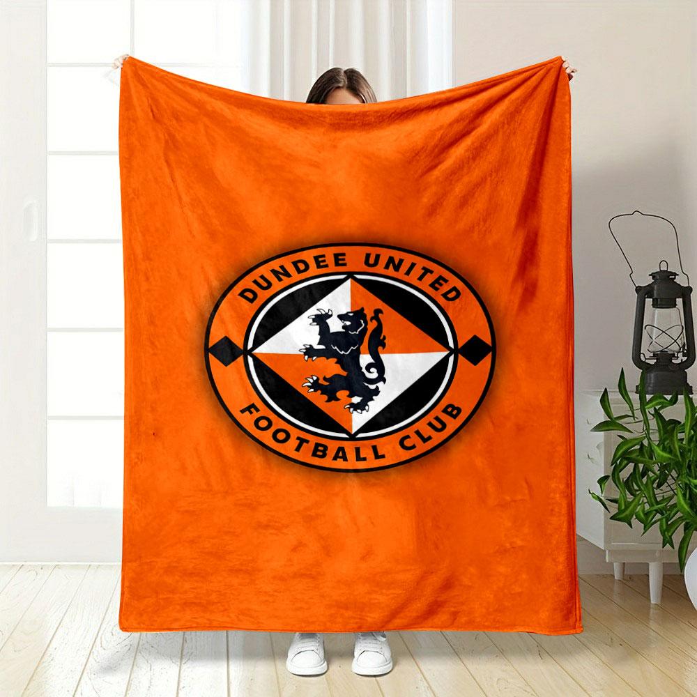 Dundee United Football Club Logo Blanket Print Blanket Soft and Cozy Perfect for the Living Room Bed Sofa or a Nap,gift