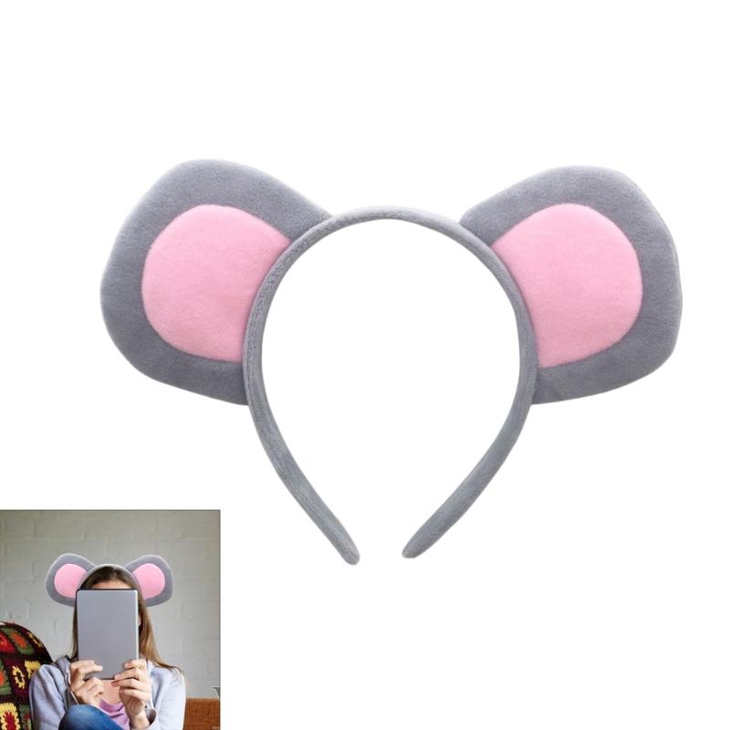 Halloween Mäuse Kostüm Tier Verkleidungssets Enthält Maus Haarband, Schwanz, Nase, Fliege für Kinder Halloween Cosplay Party