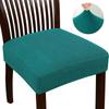 Jacquard Chair Covers Stretchy Solid Color Anti-Slip Chair Slipcovers Soft Sofa Seat Cover Living Room Restaurant Office Hotel