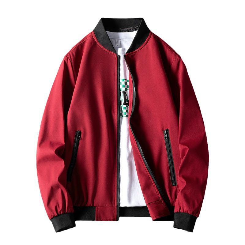 Men's Spring/Autumn Casual Zipper Pilot Jacket - Korean Style