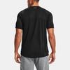 Under Armour Logo Print Round Neck Fitness T-Shirt Men Tops Black 1361504-001