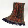 Fashion Ethnic Women's Wear Paisley Jacquard S Carf Thick Classic Tassel Scarf Warm Neck Winter Wrap