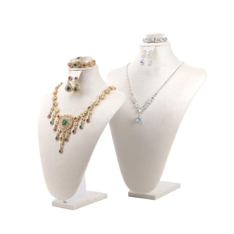 Practical Sturdy Lint Jewelry Bust Stand Small Necklace Display Holder Jewelry Accessory for Trade Show Exhibits