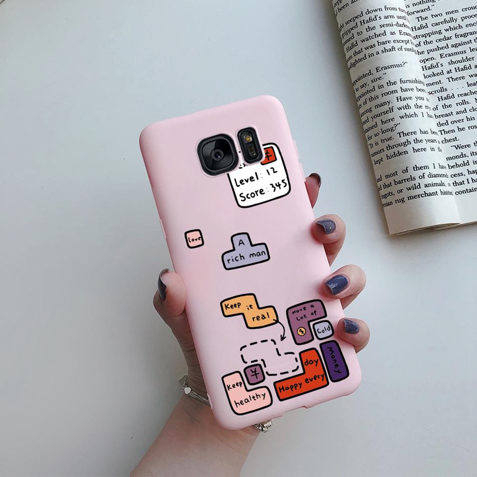 Cute Cat Cactus Silicone Case For Samsung Galaxy S6 Edge S7 Edge Cover Soft Slim Funda For Samsung S6 S7 Edge S6edge S7edge Case