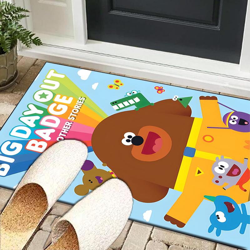 Cute Du-ggee Adventure Office Rug Chair Mat, Game Carpet, Suitable for Front Door, Bedroom, Living Room, Desk, Holiday Gift