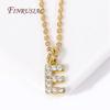 Classic A-Z Initial Letter Pendant Necklace Female 18K Gold Plated Simple Choker Neck Chain Woman Necklaces Jewelry Gifts