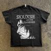 Siouxsie and the Banshees Vintage Stijl Gotische Band Zwart T-shirt S-5XL