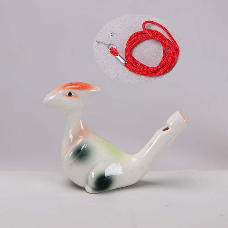Keramisk Vattenfågel Ocarina Visselpipa - Barns Musikinstrument & Turist Hantverk