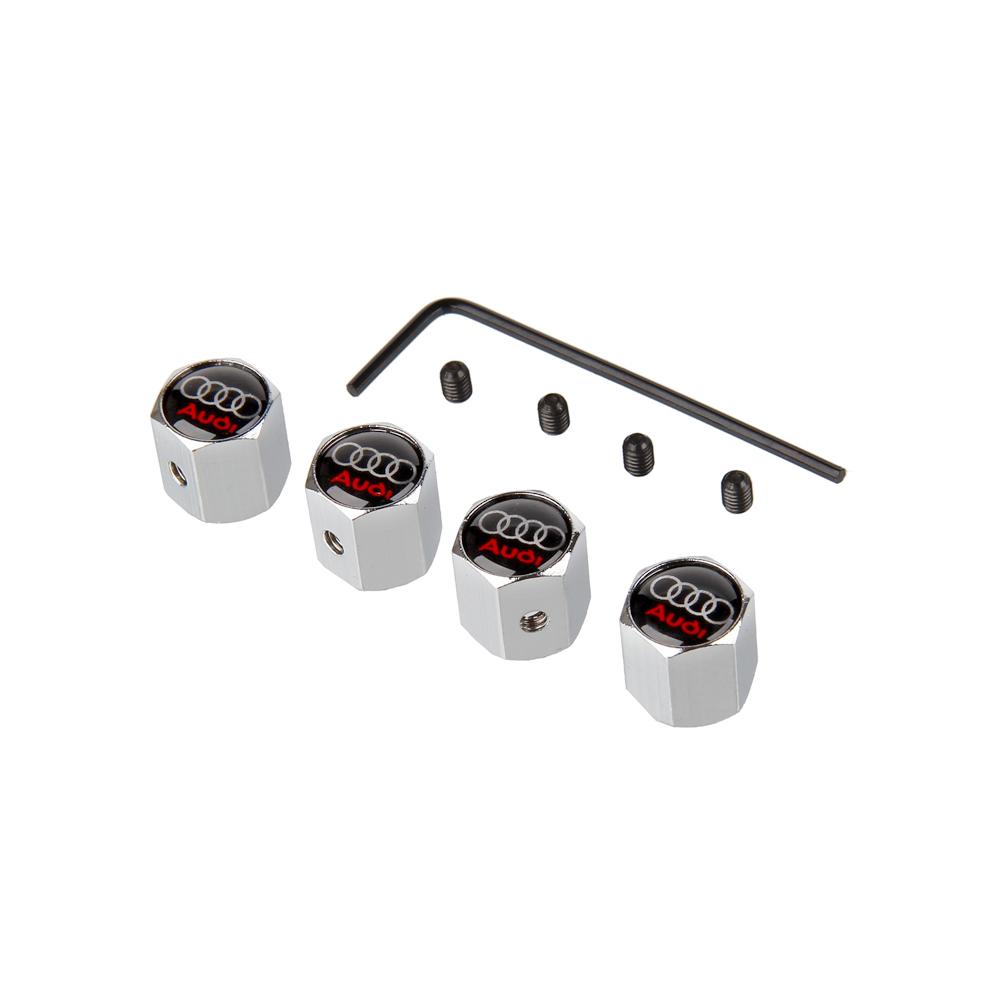 4PCS Metal Auto Wheel Tire Valve Stem Caps Cover For 1s SLine A3 A4 A5 A6 A7 A8 Q2 Q3 Q5 Q7 Q8 S3 S4 S5 S6 S7 S8 RS3 RS4 RS5