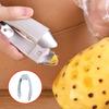 Kitchen Stainless Steel Pineapple Eye Corer Fruit Vegetable Knives Stem Remover Clip Strawberry Huller Peeler Tweezers Gadgets