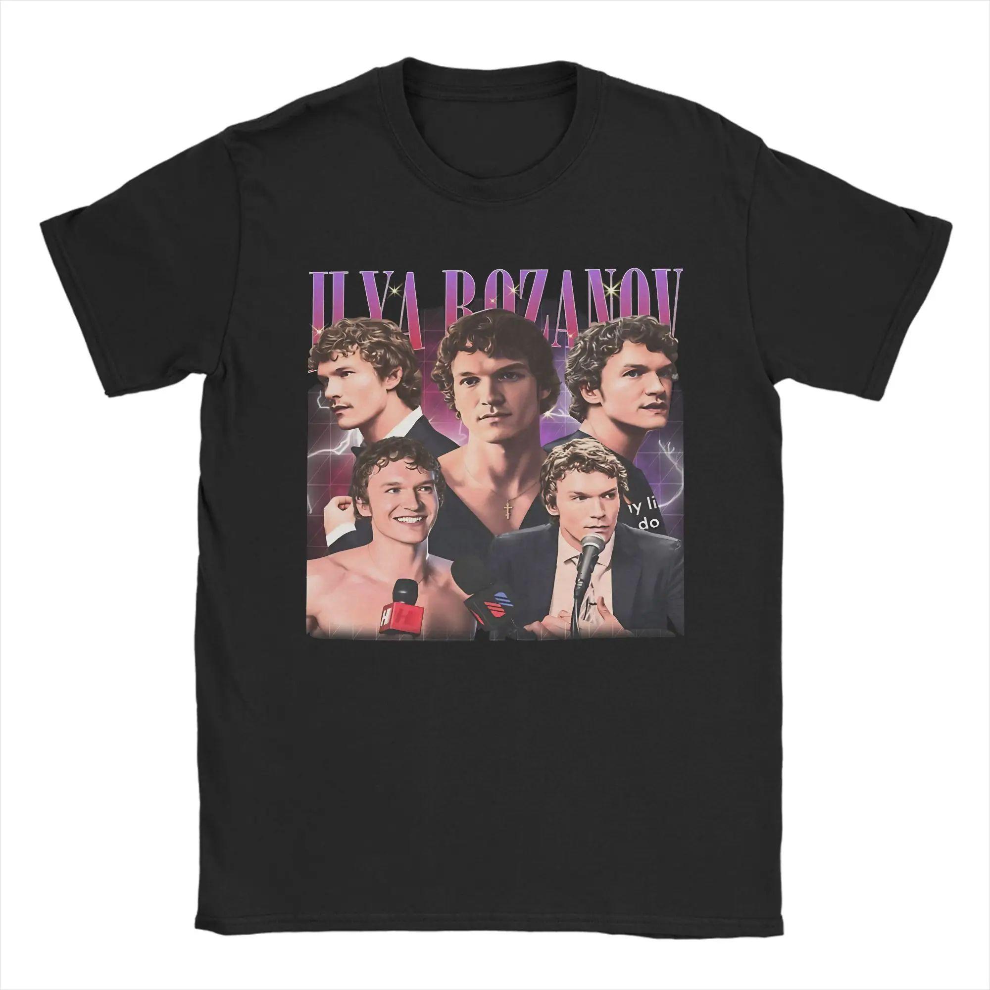 

Vintage Sports T Shirt Vitage Ilya Heated Rivalry Humorous Print Cotton Tees Casual Loose Short Sleeve Round Collar Tops Unisex S