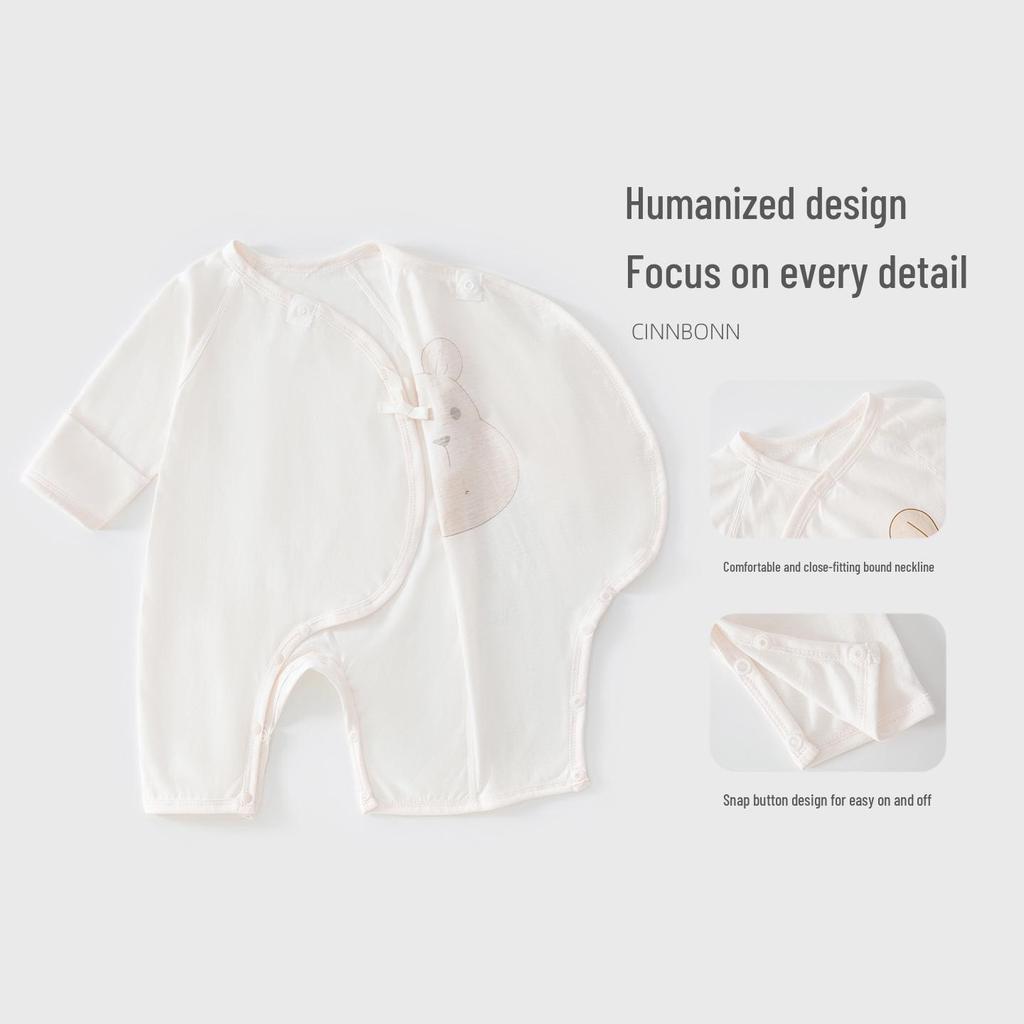 Newborn Butterfly Cotton Long Sleeve Summer Jumpsuit