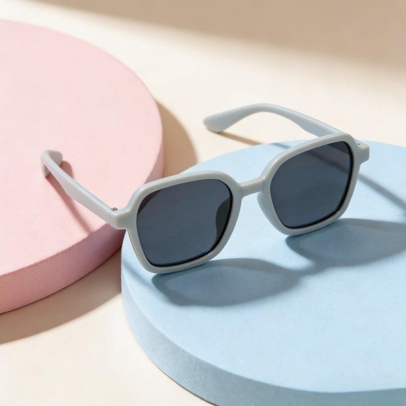 Korean Fashion Children's Cute Glasses Baby Square Sunglasses For Kids Shade For Boy And Girls Outdoor UV Shading Sun Glasses
