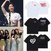 2026 Sommer Mode Trendiges T-Shirt TWICE ReadyToBe ort Sve Crew Ne High Waist Crop Top Lässiges T-Shirt für Nordamerika Konzert Street Sle Baumwolle