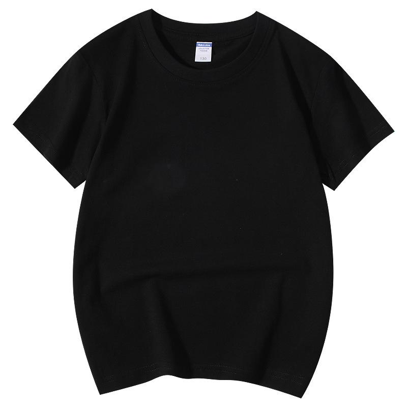 Baumwolle kinder rundhals t-shirt mittleren und großen kinder zuckerwatte farbe halbe hülse