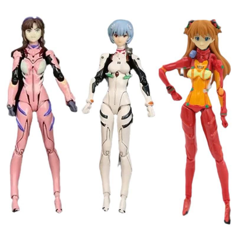 EVA Figma Articulated Figures: Asuka 084, Mari 079, Rei 091 Boxed Set