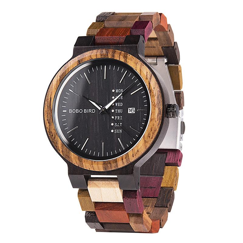 Holzuhr GP013/14/15 Literarisch Retro Studenten Paar Geschenk Holzuhr