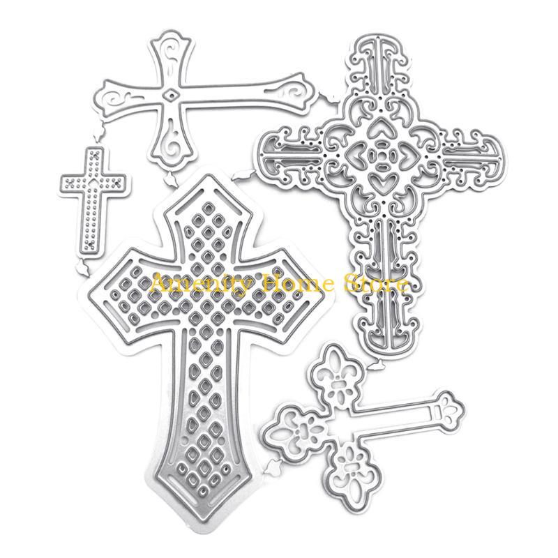 F26C Crucifix Metal Cutting Dies Stencil Scrapbooking DIY Album Stamp Paper Card Mold Embossing Decoration CN