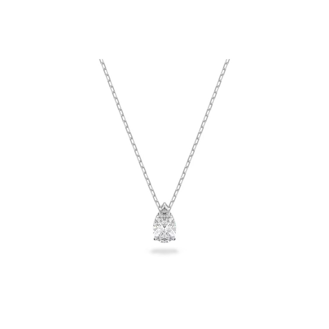 Swarovski Stilla Attract Crystal Accent Rhodium Plated Necklace Women necklace Silver 5563114 F,Silver