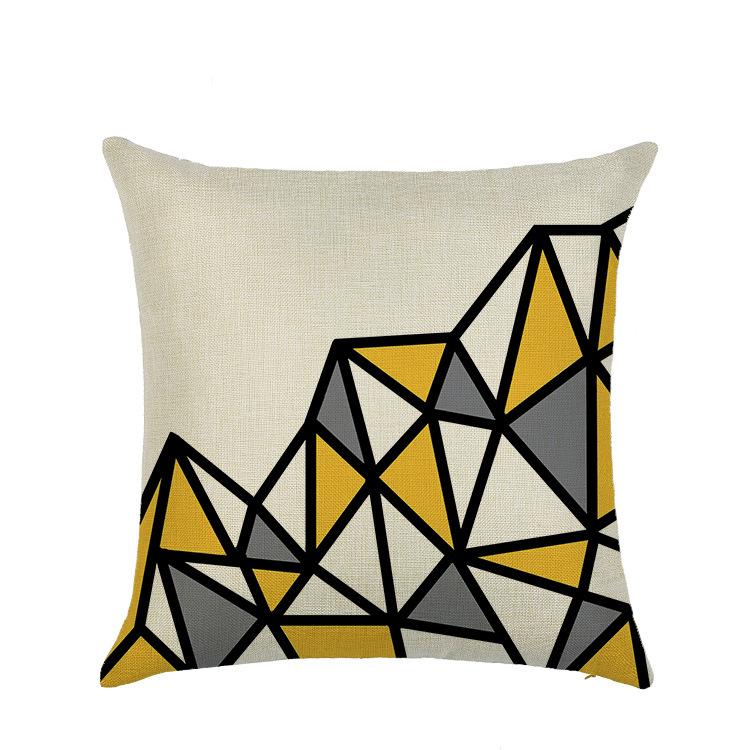 Geometric Pillow Cover, Abstract Line, Home Living Room, Sofa Cushion Cover, Bedroom Bedside Pillow Cover