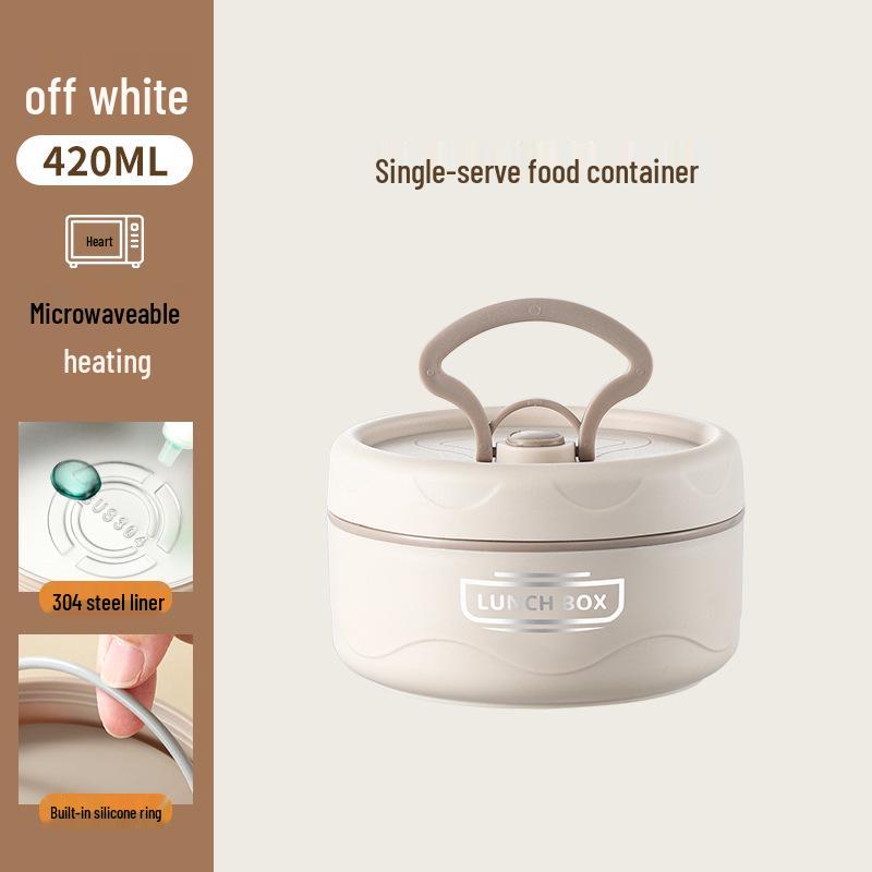 304 Stainless Steel Multi-Layer Insulated Lunch Box - Portable Bento for Students & Office Workers