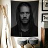 Rip Paul Walker Tribute Iconic Actor Tapestry Background Cloth Fashion Print Christmas Gift Home Decor Soft