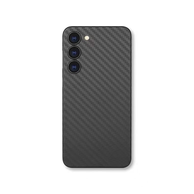 Suitable for Samsung S25ultra Ultra Thin Kevlar Carbon Fiber Pattern Pp Mobile Phone Case Full Inclusive S24