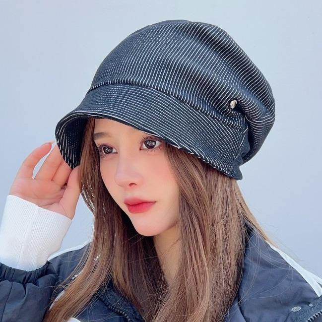 Women's Korean-Style Versatile Warm Octagonal Hat for Autumn & Winter