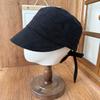 Retro Bow Equestrian Hat Women's Widened Brim Shows a Small Face Without Makeup Artifact Big Head Circumference Versatile Commuter Cover Face Duck Ton