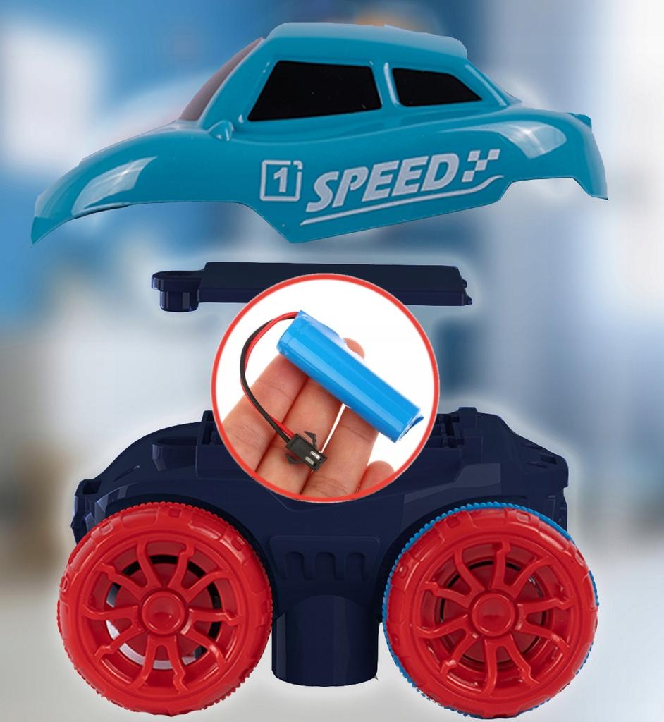 [PACZA] Flexible Car Race Track + DIY Car 195 elements 400cm Z530