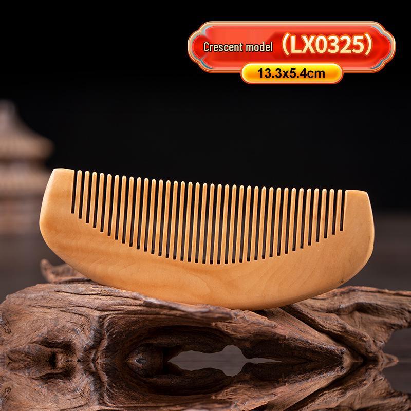 

Антистатическая расческа для волос из персикового дерева - Классический полумесяц, Дизайн маленькой рыбки, Дизайн рыбы с большими глазами, Нежная к волосам