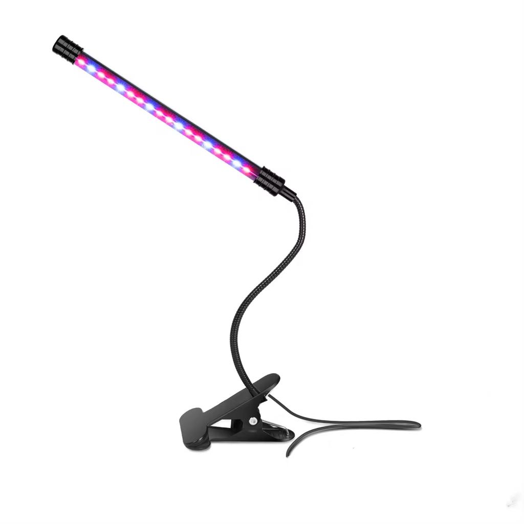 LED USB Pflanzenlampe 5V Vollspektrumlicht Zuhause Blume Sämling Clip Phyto Lampe Dimmbar Zeitschaltuhr 3/9/12 Stunden