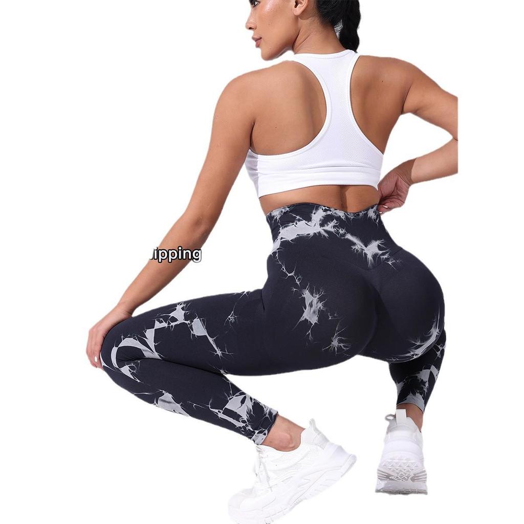 2025 Tie-Dye Non-Slip High-Waist Women's Yoga Leggings with Drip-Proof Design