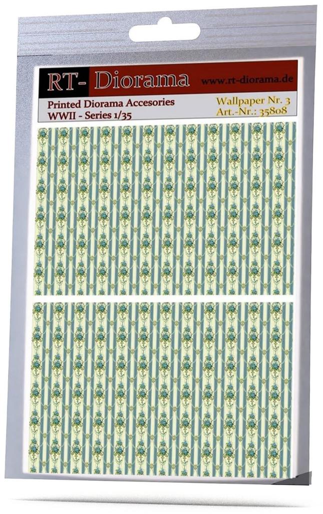 RT Diorama 1/35 Print Accessory Wallpaper No. 3 Miniature Accessory RTD35808 (Scenery)