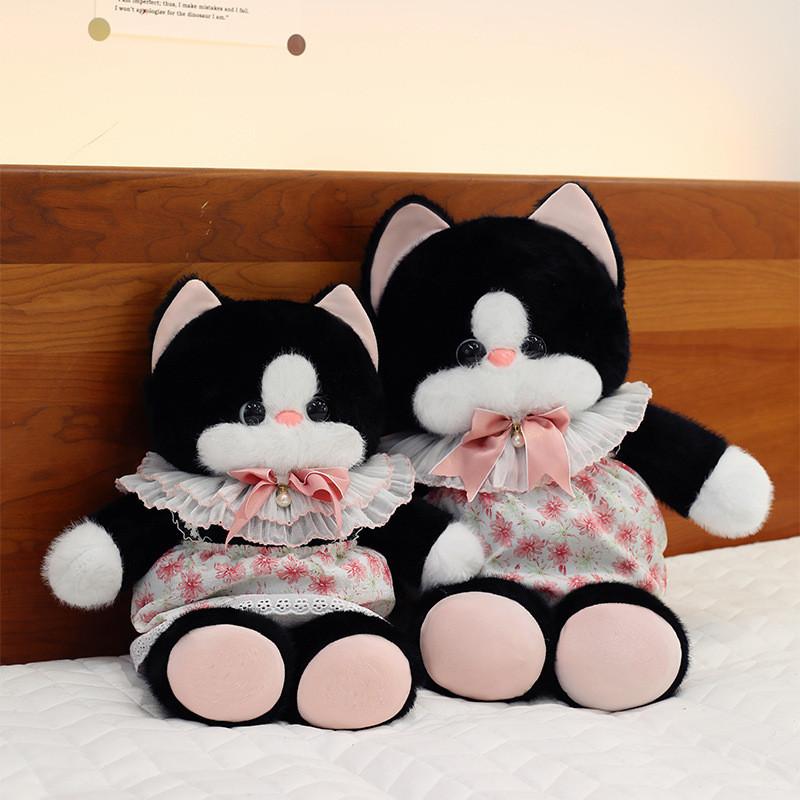 Cute And Realistic Cat Plush Toy Doll Sleep Pillow For Girls Soft Cuddly Gift