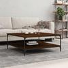 VidaXL Coffee Table Brown Oak 100x100x40 Cm Engineered Wood 832847