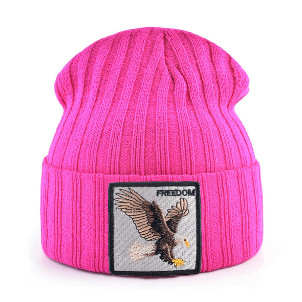 Hats For Knitted Fashion New Men Women Wolf Pattern Skullies Beanies Unisex Knitting Streetwear Hip Hop Bonnet Caps Kpop Gorras