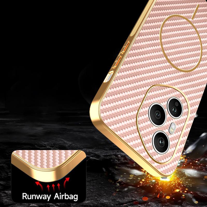 Pro Honor 400 Pro 5G (Globální) Pouzdro na telefon Texturovaný elektroplátovaný TPU zadní kryt s karbonovým vláknem