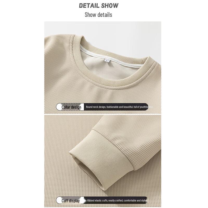 Herren Casual Langarm Rundhals Baselayer Sweatshirt