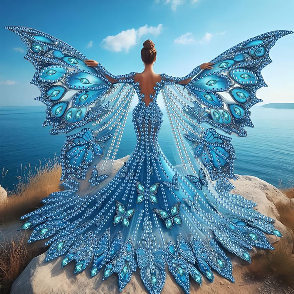 

5D DIY Частичный набор для алмазной живописи со сверлом специальной формы, украшение для девочки 30x30 см