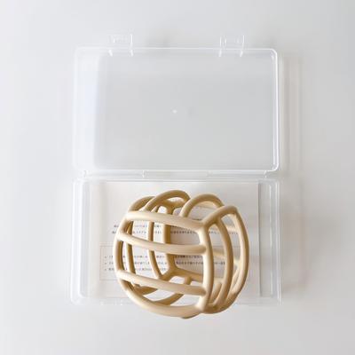 Miala Silicone Ball, Food Sanitation Law Inspection Passed, Ball, Teething Ball, Baby Toy, Baby Shower Gift, First Toy (Beige, Case Included)