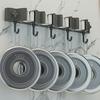 Wall Mounted Broom Holder Mop Rack Strong Load-bearing Easy To Install Universal Broom Hanger Tool Organizer Rack