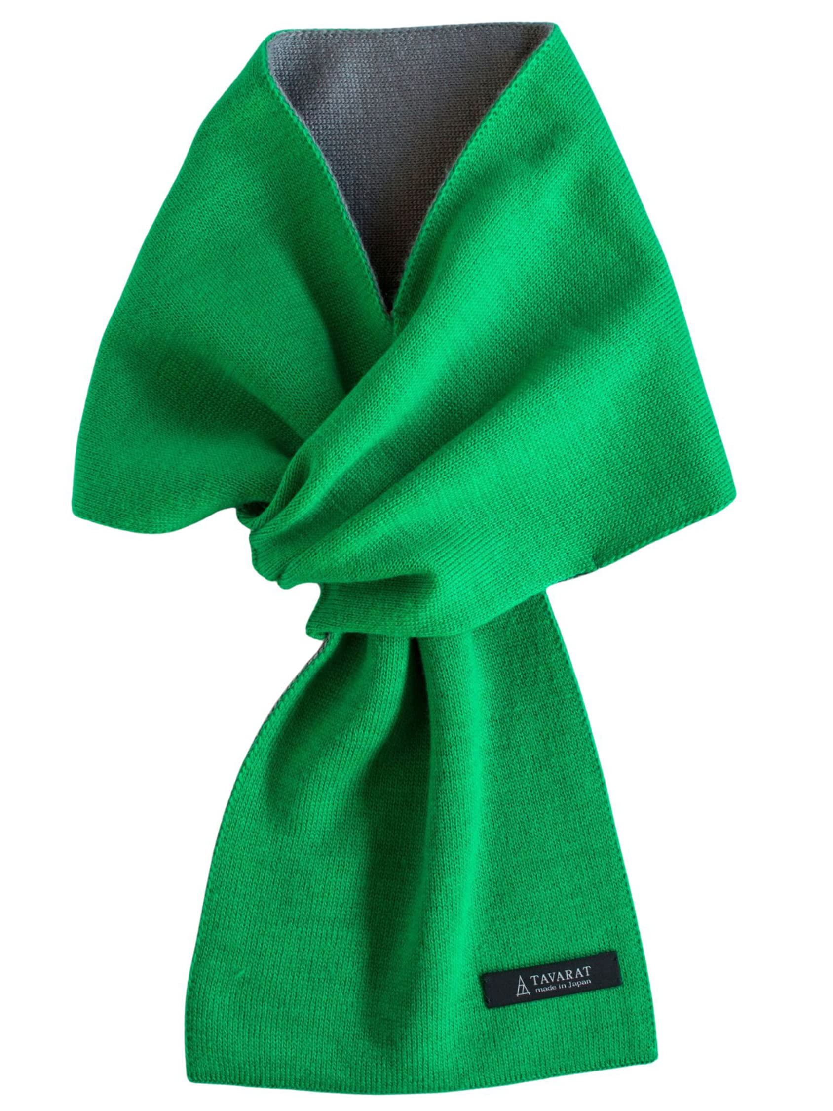 

TAVARAT Mini Сделано в однотонном зеленом цвете x 3-секундный шарф, Япония, мужской, (Яркий серый)