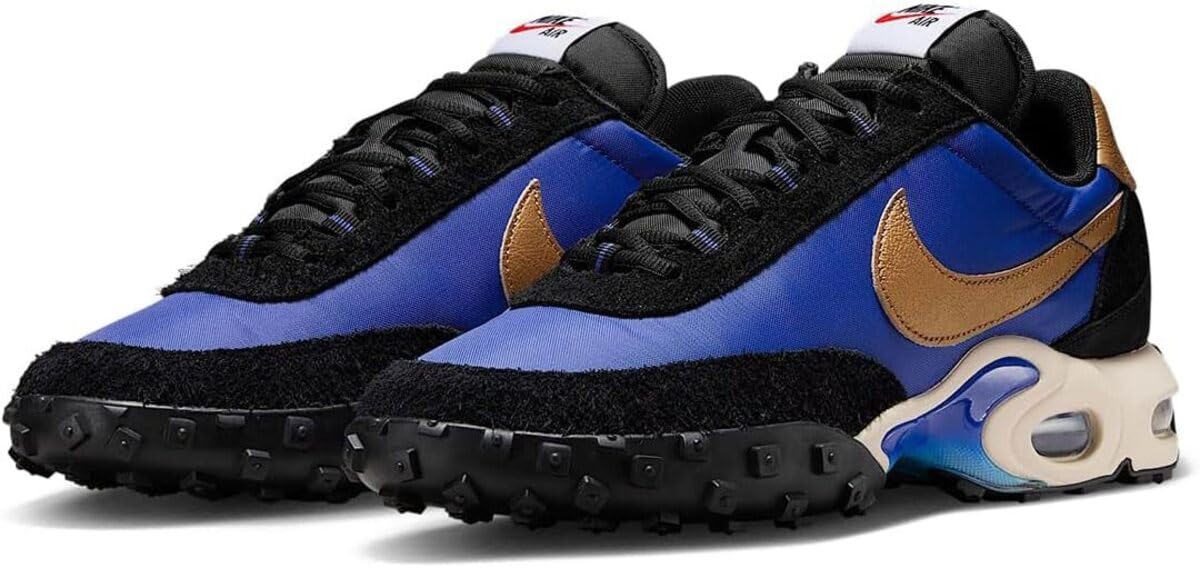 

Nike Air Max Waffle Hyper Size SP, Blue/Black/Metallic Gold, FV6946-400, 28.0cm