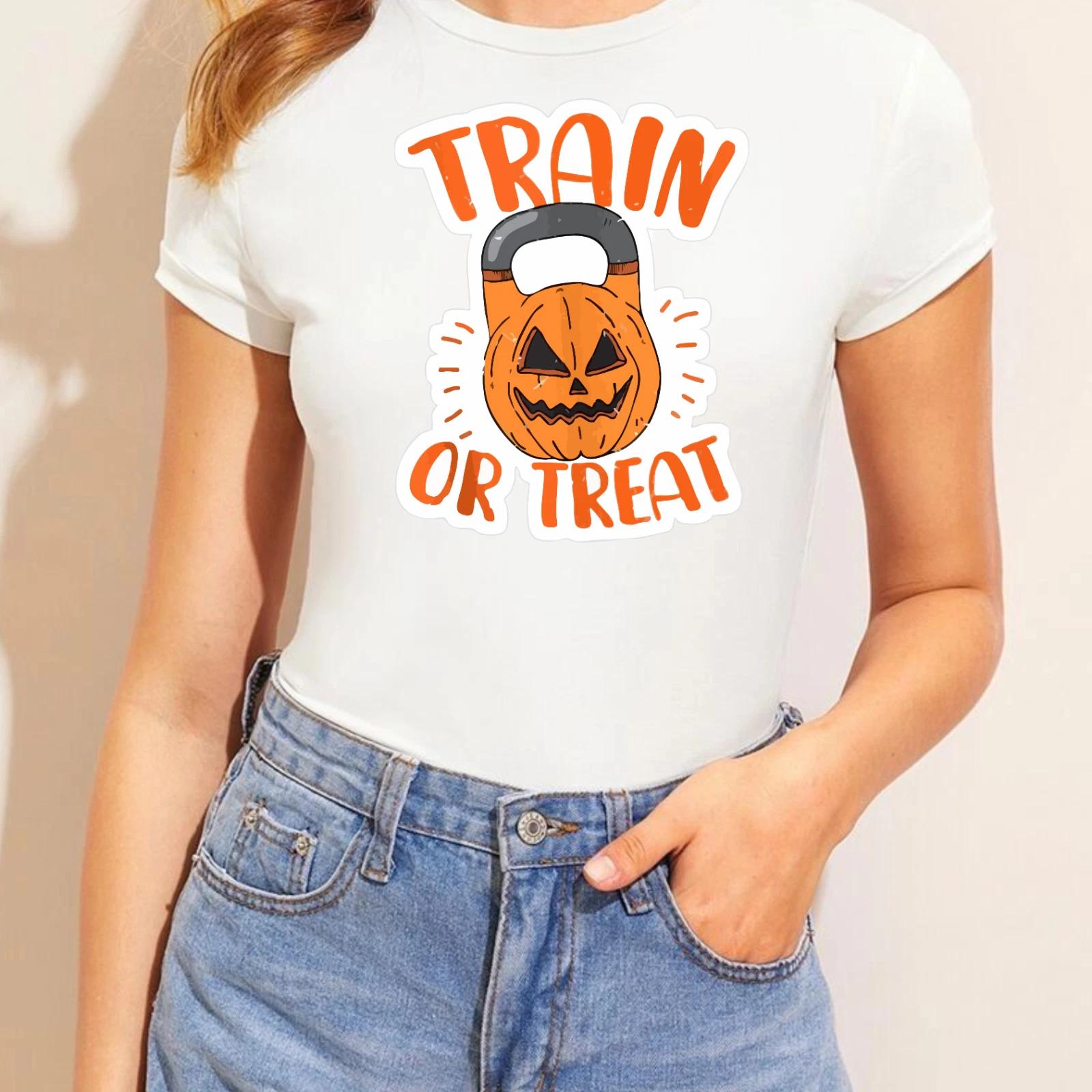 

Retro Graphic T-shirt Funny Pumpkin Sarcastic Halloween Festival Unisex Gift Tee L